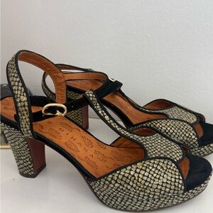 Chie Mihara eduni heels snakeskin leather